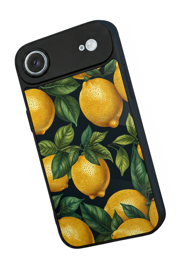 iPhone 17 Air Uyumlu Limon Tasarımlı Glossy Premium Kılıf