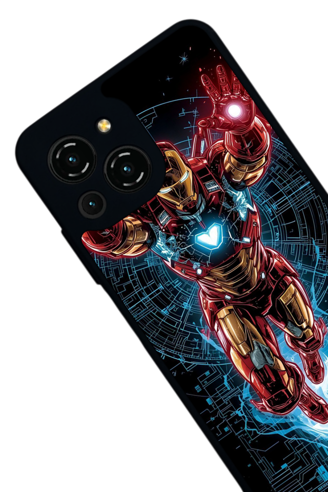 Reeder S23 Pro Max Uyumlu Iron Man ( Demir Adam ) Tasarımlı Glossy Premium Kılıf