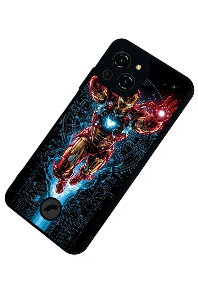 Reeder S23 Pro Max Uyumlu Iron Man ( Demir Adam ) Tasarımlı Glossy Premium Kılıf