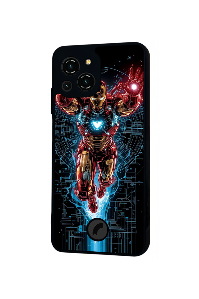 Reeder S23 Pro Max Uyumlu Iron Man ( Demir Adam ) Tasarımlı Glossy Premium Kılıf