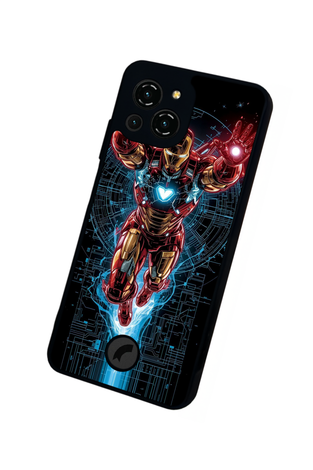 Reeder S23 Pro Max Uyumlu Iron Man ( Demir Adam ) Tasarımlı Glossy Premium Kılıf