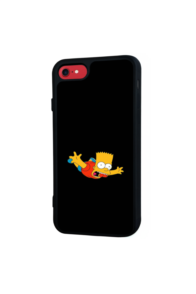 iPhone SE Uyumlu The Simpsons Tasarımlı Glossy Premium Kılıf