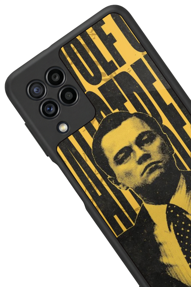 Samsung Galaxy M32 Uyumlu TheWolf Tasarımlı Glossy Premium Kılıf