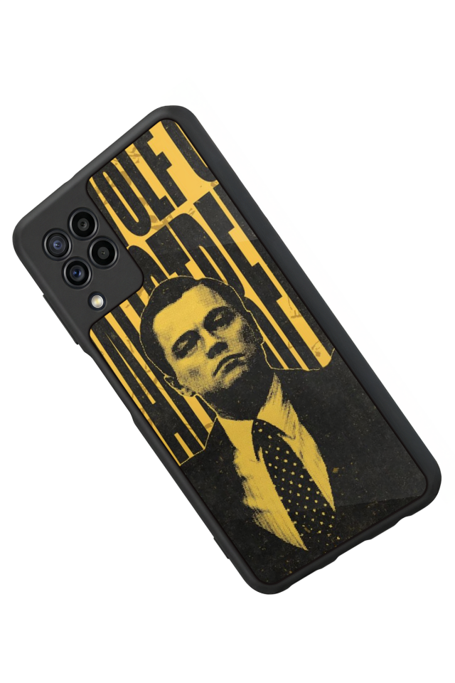 Samsung Galaxy M32 Uyumlu TheWolf Tasarımlı Glossy Premium Kılıf