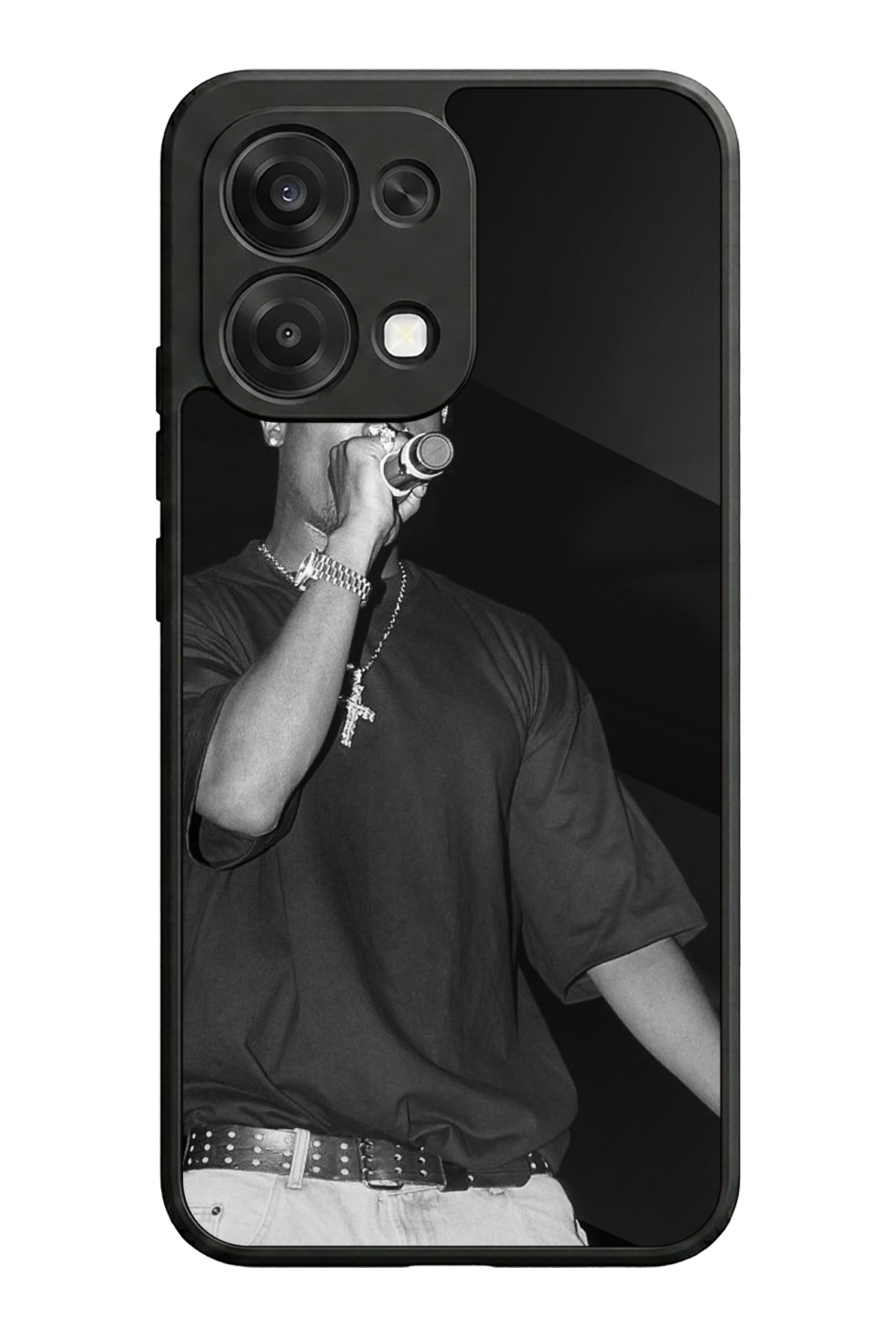 Oppo A6 Pro Uyumlu Tupac Tasarımlı Glossy Premium Kılıf