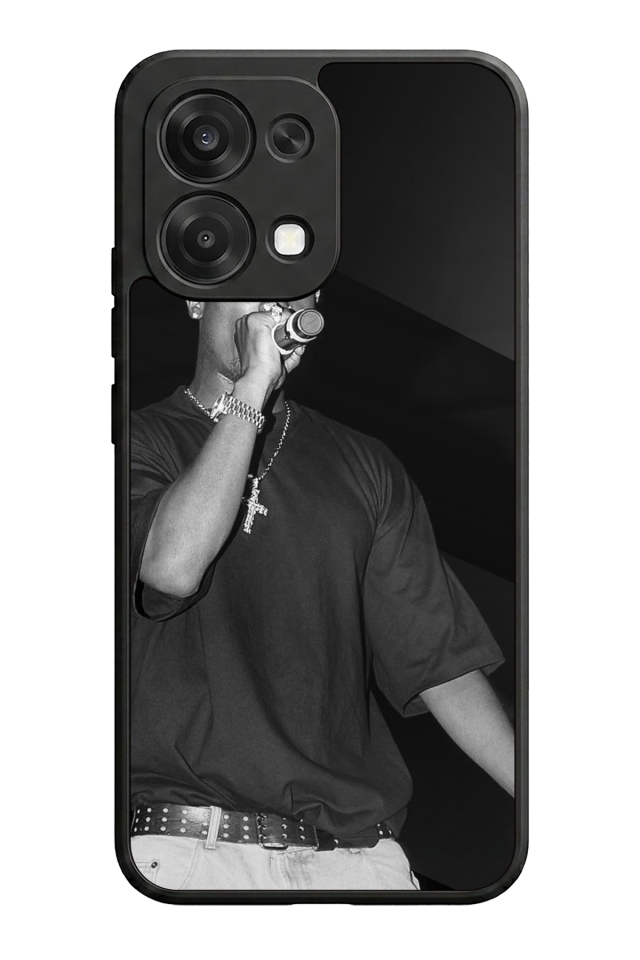 Oppo A6 Pro Uyumlu Tupac Tasarımlı Glossy Premium Kılıf