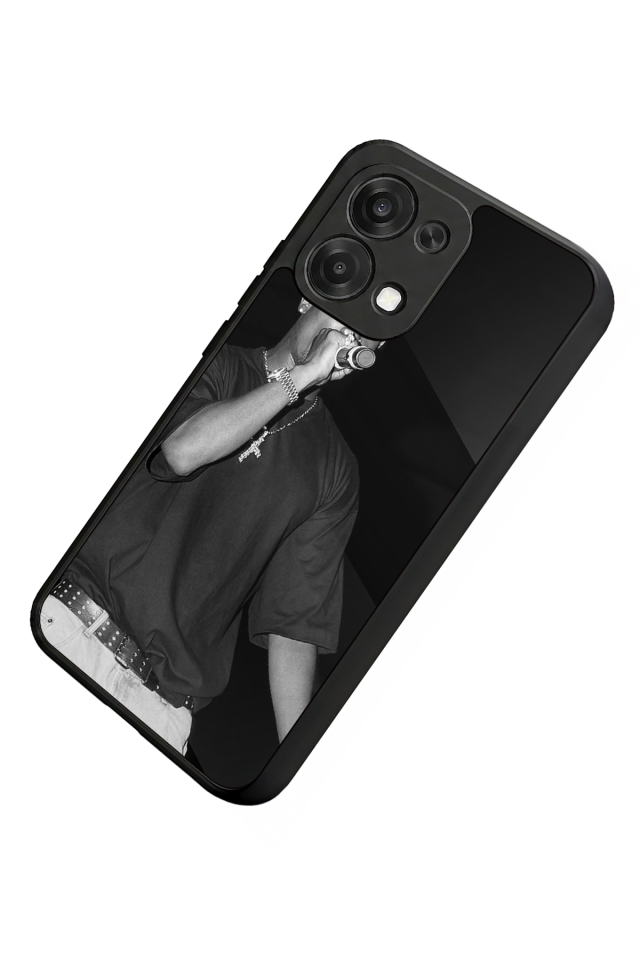 Oppo A6 Pro Uyumlu Tupac Tasarımlı Glossy Premium Kılıf