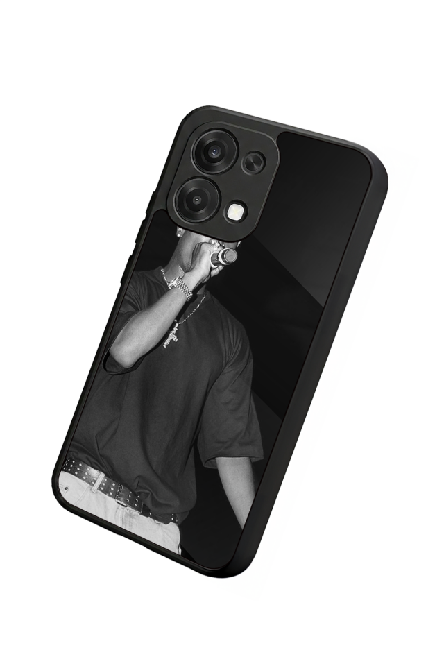 Oppo A6 Pro Uyumlu Tupac Tasarımlı Glossy Premium Kılıf