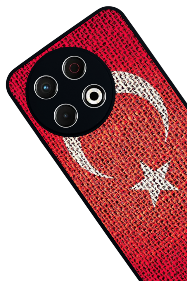 Tecno Spark 30 Pro Uyumlu Türk Bayragi Tasarımlı Glossy Premium Kılıf