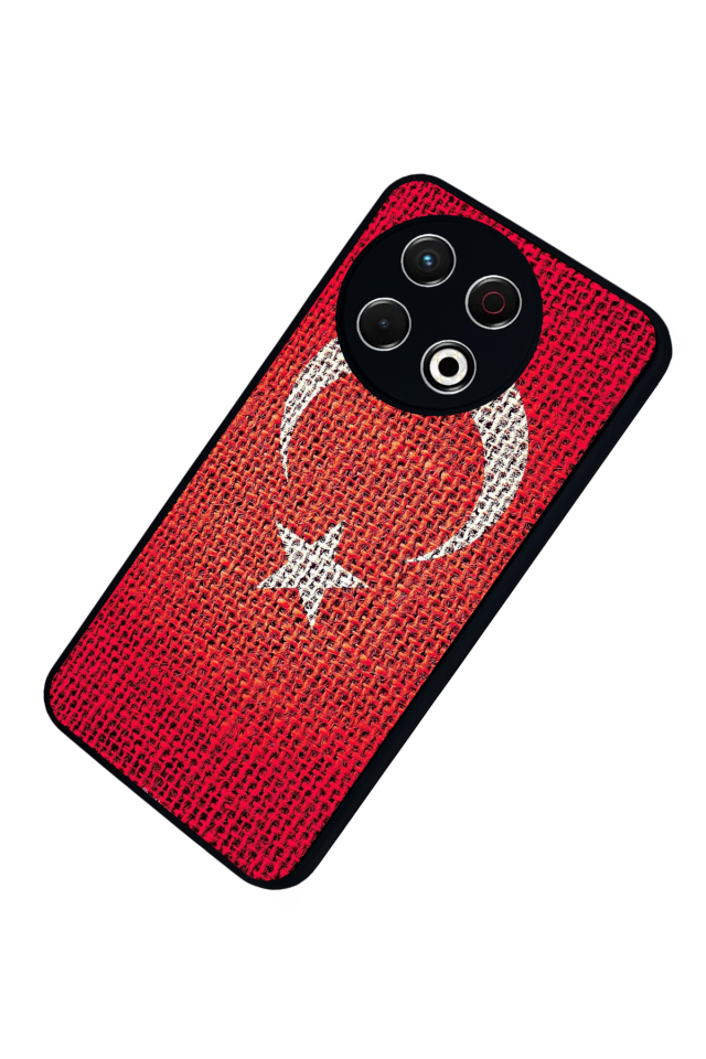 Tecno Spark 30 Pro Uyumlu Türk Bayragi Tasarımlı Glossy Premium Kılıf