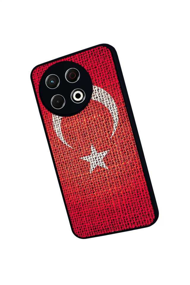Tecno Spark 30 Pro Uyumlu Türk Bayragi Tasarımlı Glossy Premium Kılıf