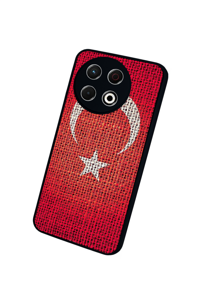 Tecno Spark 30 Pro Uyumlu Türk Bayragi Tasarımlı Glossy Premium Kılıf