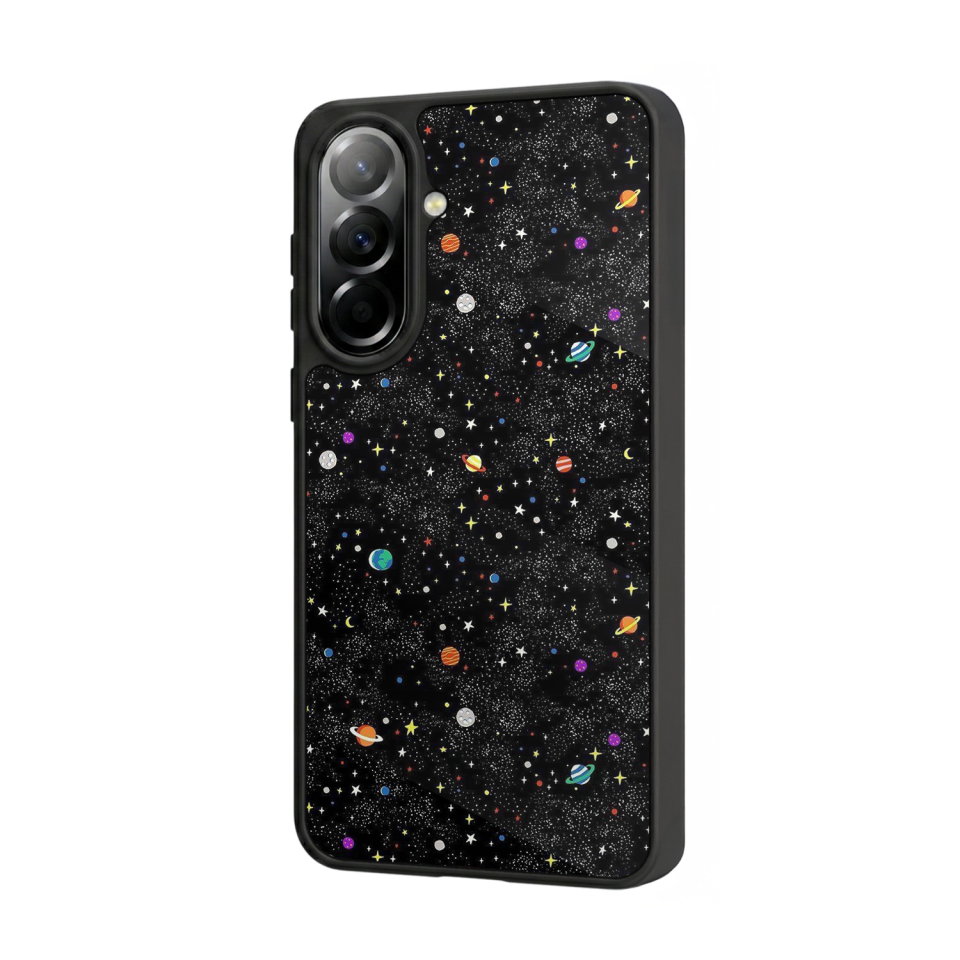 Samsung Galaxy A57 Uyumlu Uzay Tasarımlı Glossy Premium Kılıf