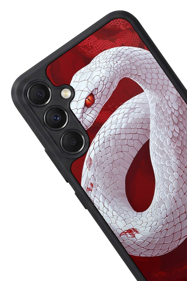 Samsung Galaxy A34 Uyumlu Yılan Tasarımlı Glossy Premium Kılıf