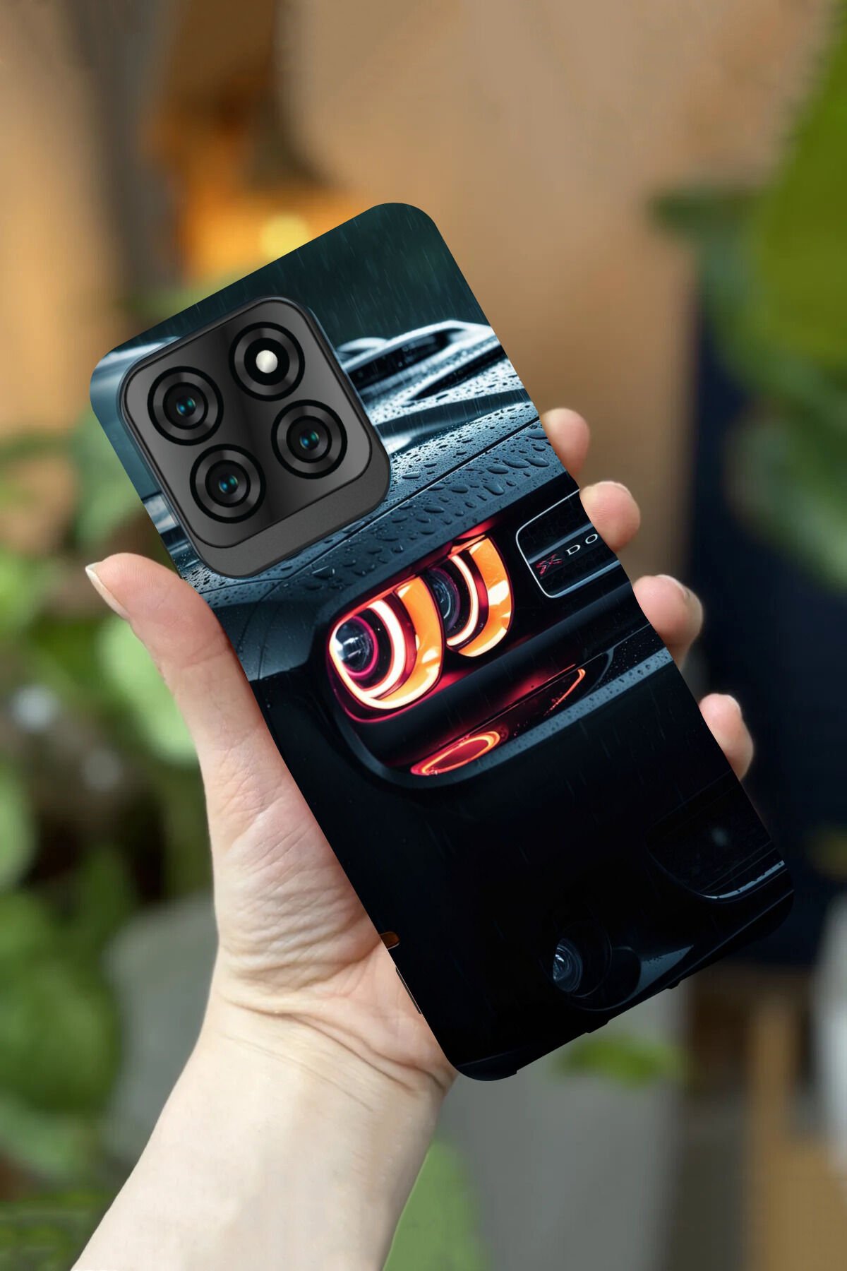 Reeder S71 Uyumlu Kamera Korumalı Dodge Araba Desenli HD Baskılı Silikon Kılıf