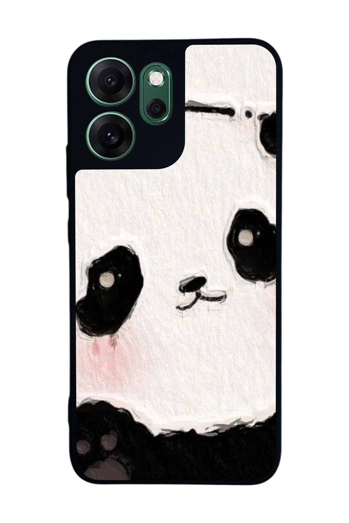 Oppo Reno 14F Uyumlu Panda Tasarımlı Glossy Premium Kılıf