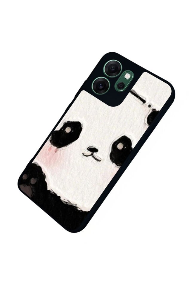 Oppo Reno 14F Uyumlu Panda Tasarımlı Glossy Premium Kılıf