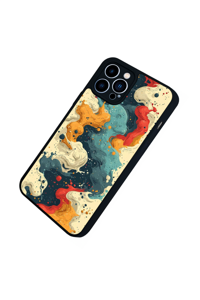 iPhone 13 Pro Max Uyumlu Abstract Tasarımlı Glossy Premium Kılıf