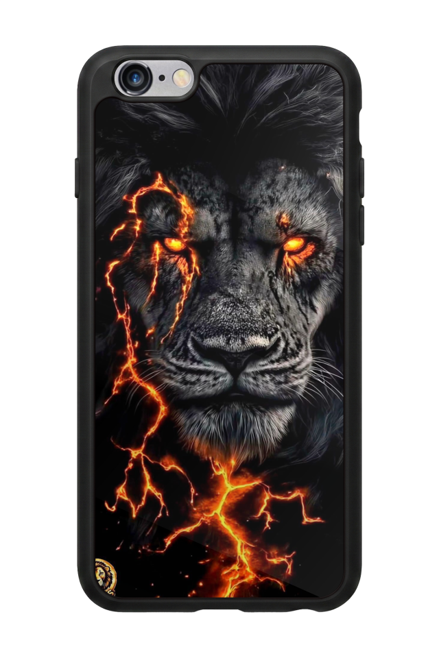 iPhone 6 Plus Uyumlu Aslan Tasarımlı Glossy Premium Kılıf