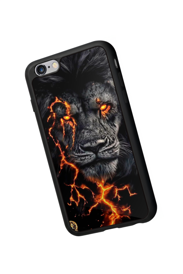 iPhone 6 Plus Uyumlu Aslan Tasarımlı Glossy Premium Kılıf