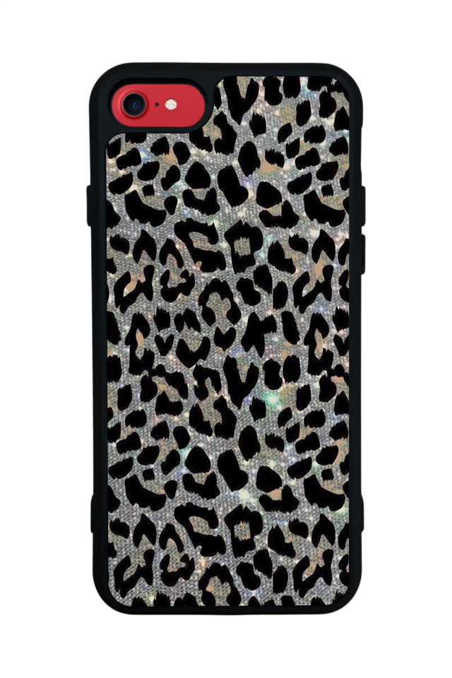 iPhone 7 Uyumlu Hologram Leopar Tasarımlı Glossy Premium Kılıf