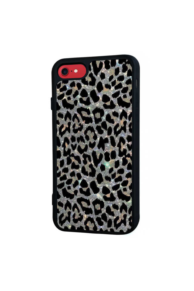 iPhone 7 Uyumlu Hologram Leopar Tasarımlı Glossy Premium Kılıf