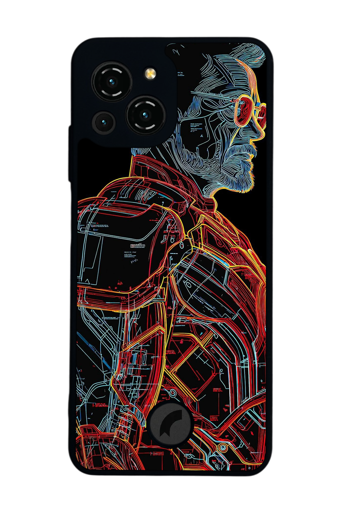 Reeder S23 Pro Max Uyumlu Iron Man ( Demir Adam ) Tasarımlı Glossy Premium Kılıf