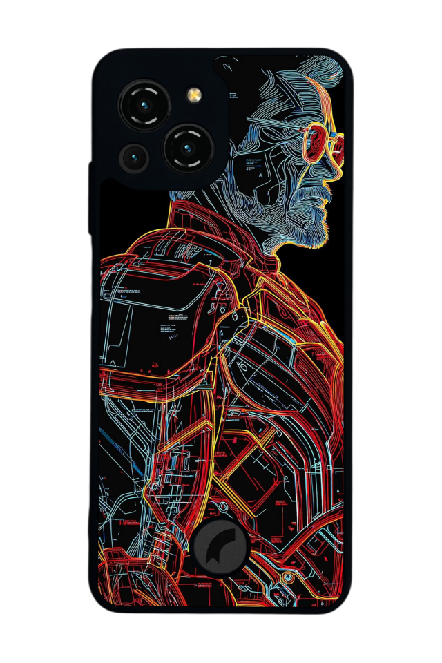 Reeder S23 Pro Max Uyumlu Iron Man ( Demir Adam ) Tasarımlı Glossy Premium Kılıf