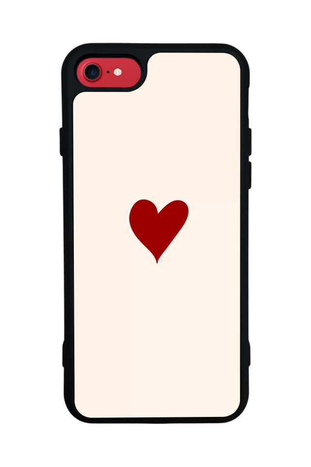 iPhone 8 Uyumlu Kalp Love Tasarımlı Glossy Premium Kılıf