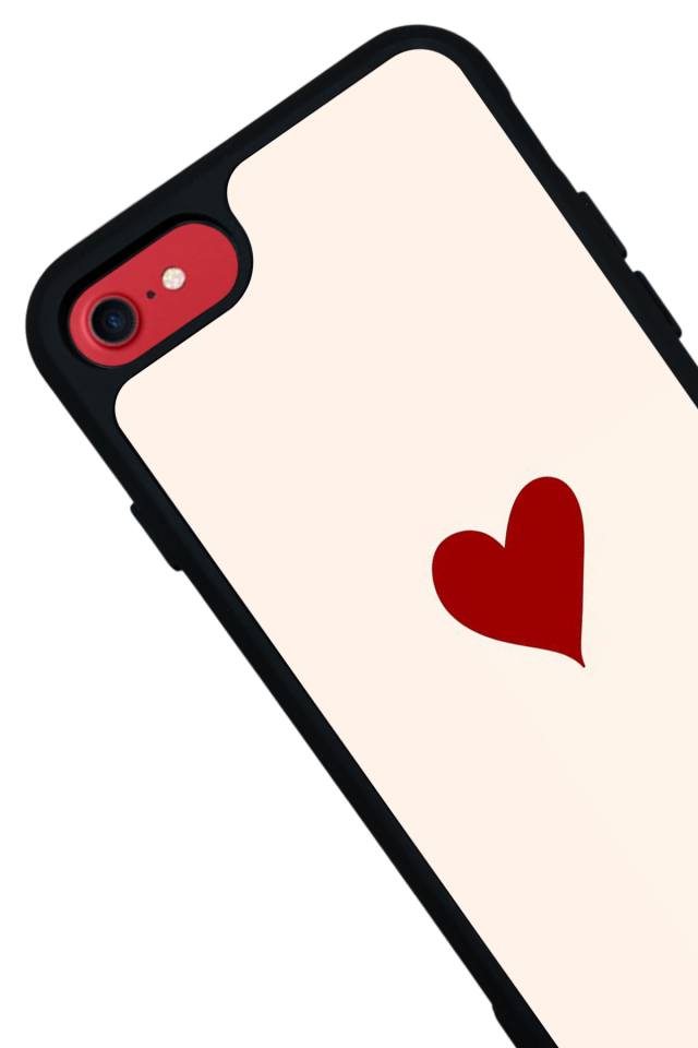 iPhone 8 Uyumlu Kalp Love Tasarımlı Glossy Premium Kılıf