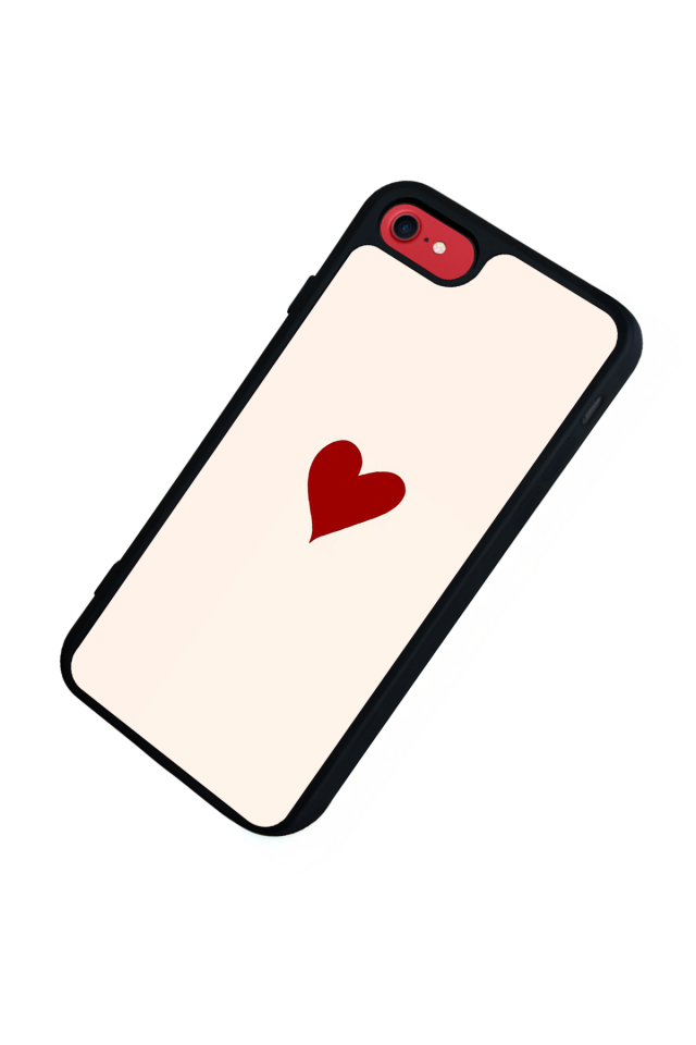 iPhone 8 Uyumlu Kalp Love Tasarımlı Glossy Premium Kılıf