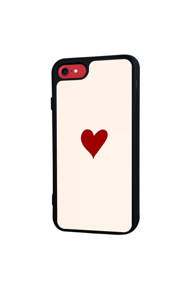 iPhone 8 Uyumlu Kalp Love Tasarımlı Glossy Premium Kılıf
