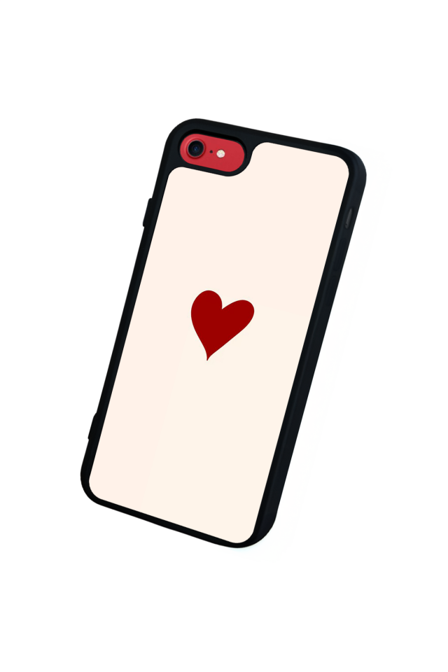 iPhone 8 Uyumlu Kalp Love Tasarımlı Glossy Premium Kılıf