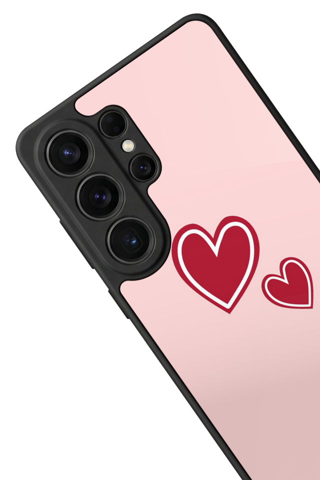 Samsung Galaxy S26 Ultra Uyumlu Kalp Love Tasarımlı Glossy Premium Kılıf