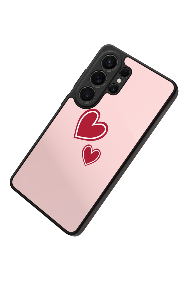 Samsung Galaxy S26 Ultra Uyumlu Kalp Love Tasarımlı Glossy Premium Kılıf