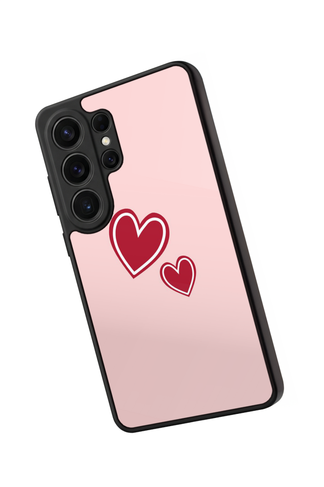 Samsung Galaxy S26 Ultra Uyumlu Kalp Love Tasarımlı Glossy Premium Kılıf