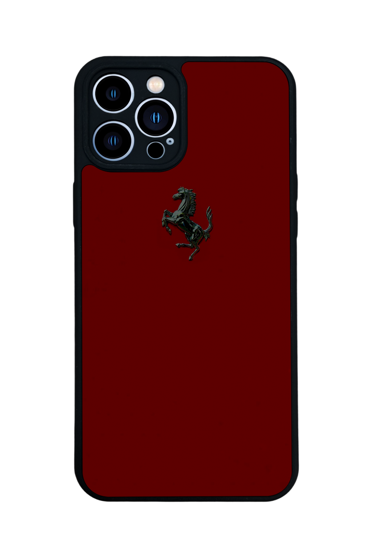 iPhone 12 Pro Max Uyumlu Kirmizi Tasarımlı Glossy Premium Kılıf