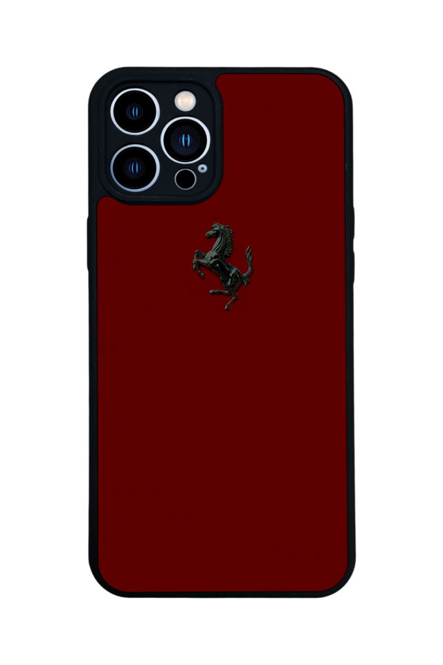 iPhone 12 Pro Max Uyumlu Kirmizi Tasarımlı Glossy Premium Kılıf