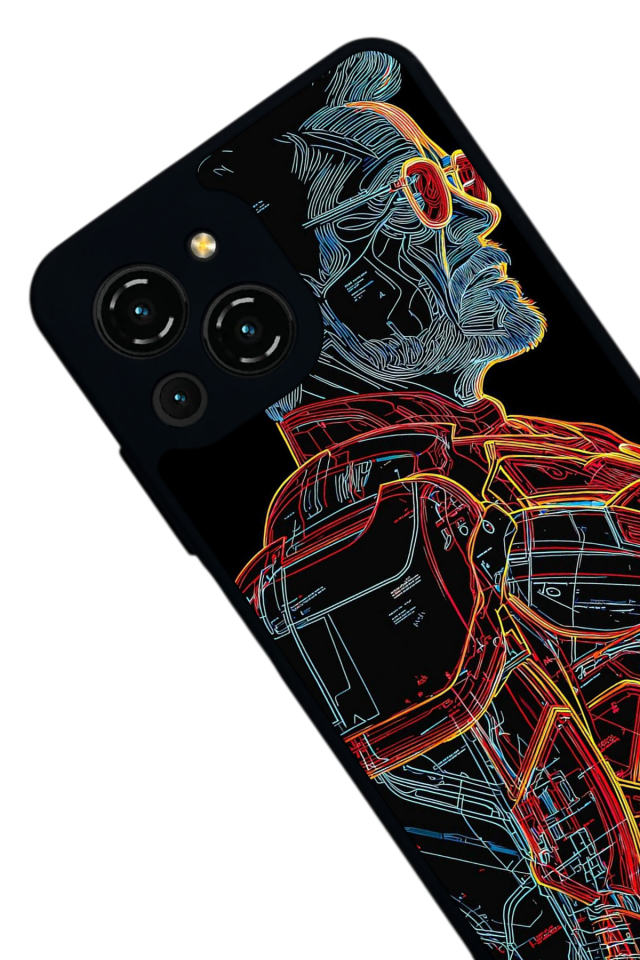 Reeder S23 Pro Max Uyumlu Iron Man ( Demir Adam ) Tasarımlı Glossy Premium Kılıf