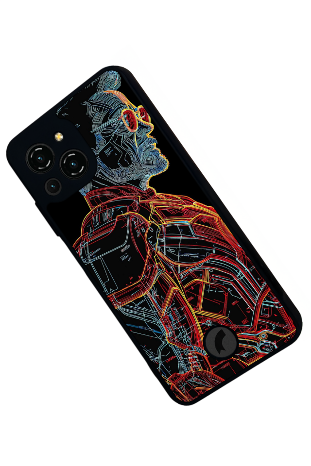 Reeder S23 Pro Max Uyumlu Iron Man ( Demir Adam ) Tasarımlı Glossy Premium Kılıf