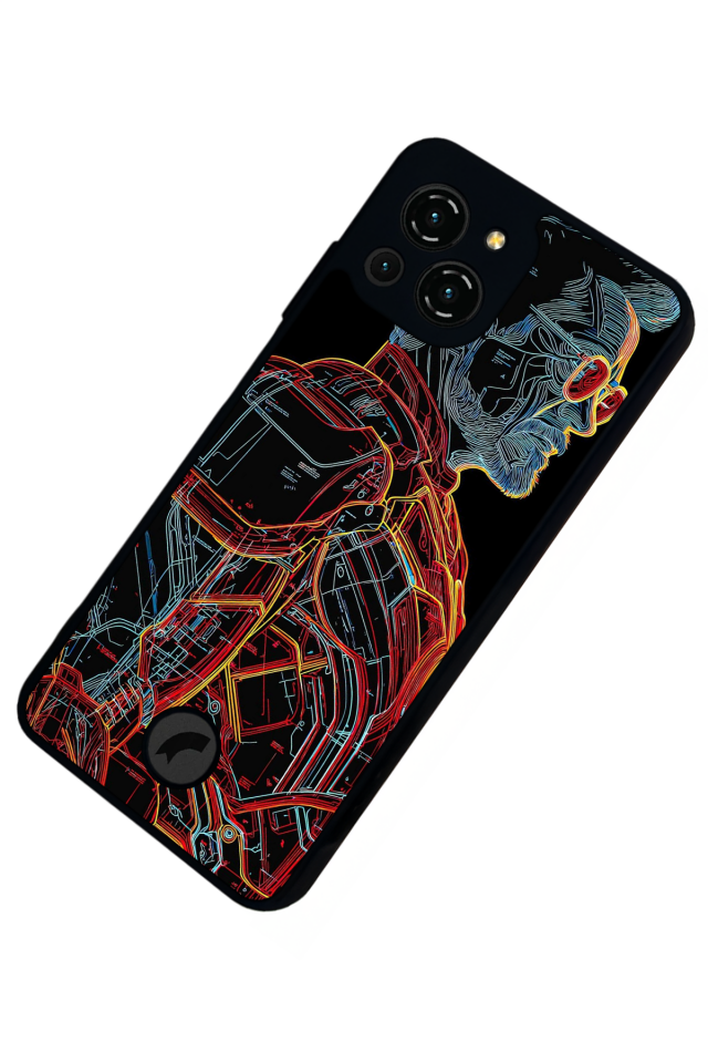 Reeder S23 Pro Max Uyumlu Iron Man ( Demir Adam ) Tasarımlı Glossy Premium Kılıf