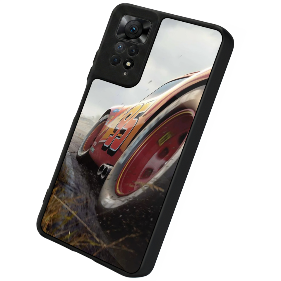 Xiaomi Redmi Note 11 Pro Uyumlu Şimsek McQueen Tasarımlı Glossy Premium Kılıf