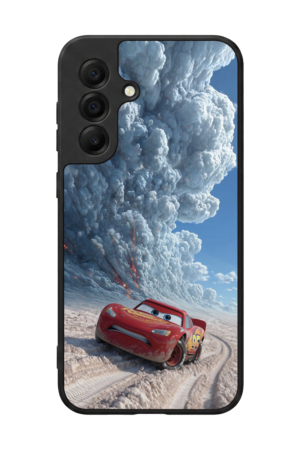 Samsung Galaxy A17 Uyumlu Şimsek McQueen Tasarımlı Glossy Premium Kılıf