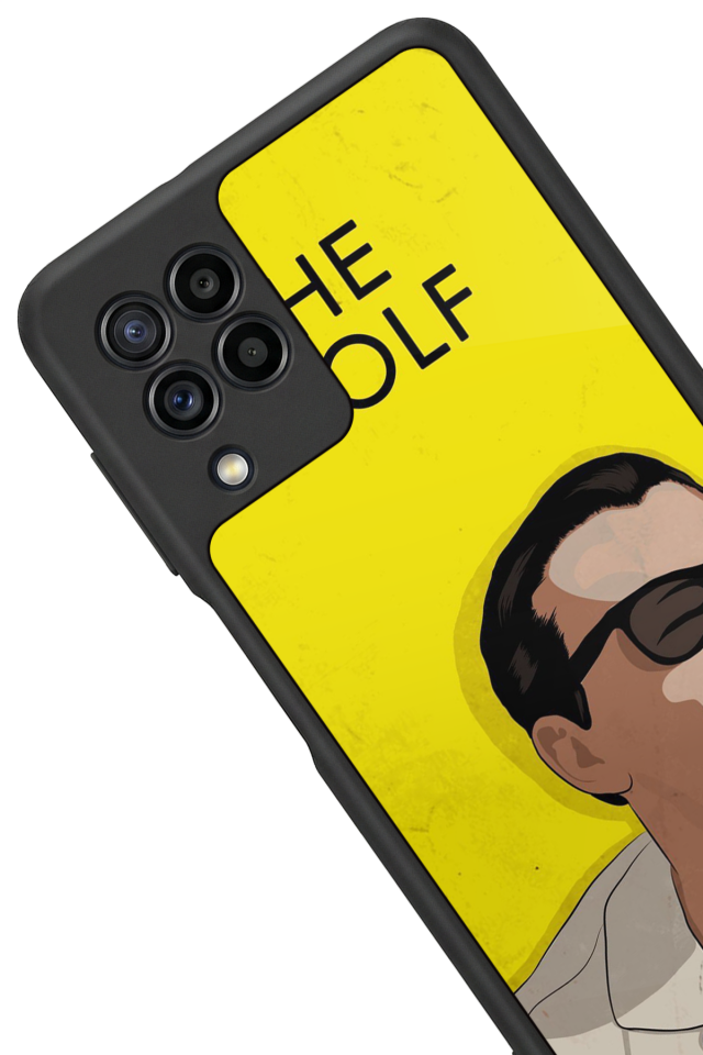 Samsung Galaxy M32 Uyumlu TheWolf Tasarımlı Glossy Premium Kılıf