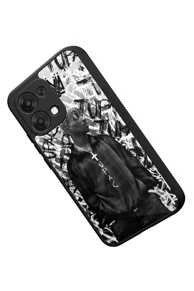 Oppo A6 Pro Uyumlu Tupac Tasarımlı Glossy Premium Kılıf