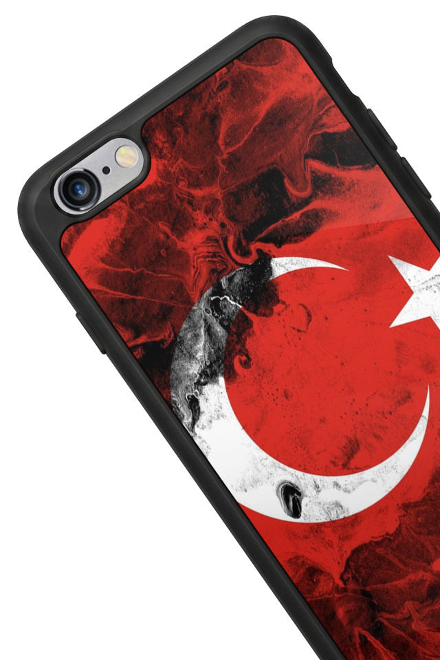 iPhone 6s Plus Uyumlu Türk Bayragi Tasarımlı Glossy Premium Kılıf