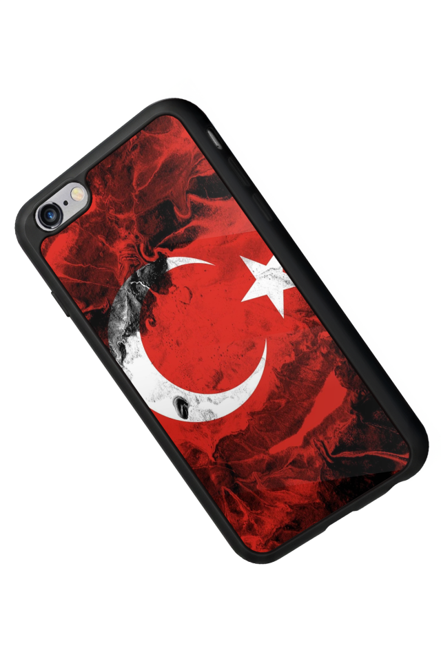 iPhone 6s Plus Uyumlu Türk Bayragi Tasarımlı Glossy Premium Kılıf