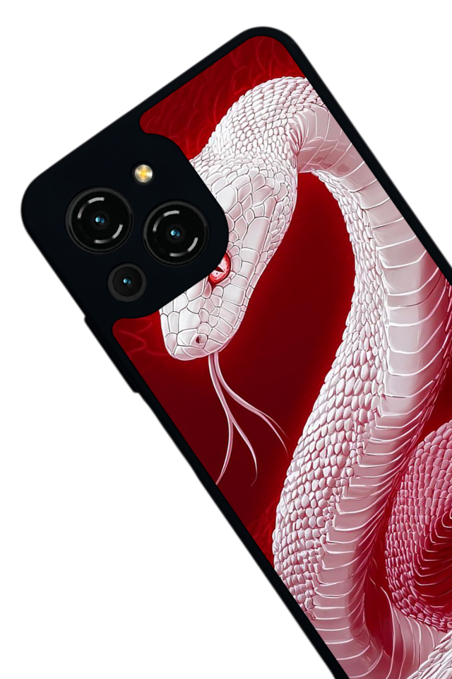 Reeder S23 Pro Max Uyumlu Yılan Tasarımlı Glossy Premium Kılıf