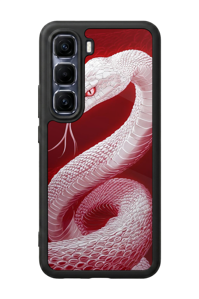 Infinix Hot 60 Pro Plus Uyumlu Yılan Tasarımlı Glossy Premium Kılıf