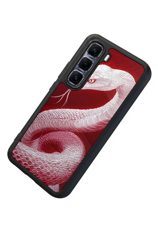 Infinix Hot 60 Pro Plus Uyumlu Yılan Tasarımlı Glossy Premium Kılıf